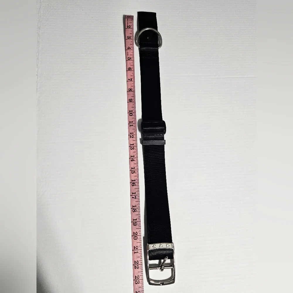 Vibrant Life‎ Heavy Duty Large Dog Collar Black Nylon Metal Buckle Adjustable